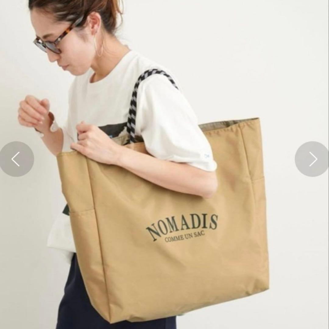 NOMADIS ベージュ トートバッグ - メルカリ