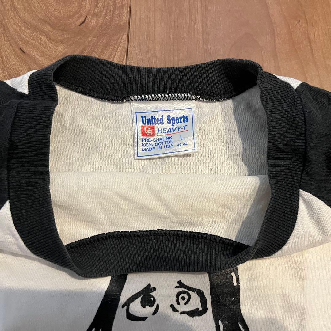 USA製】90s マリリンマンソン × スヌーピー 7分袖 ラグランTシャツL