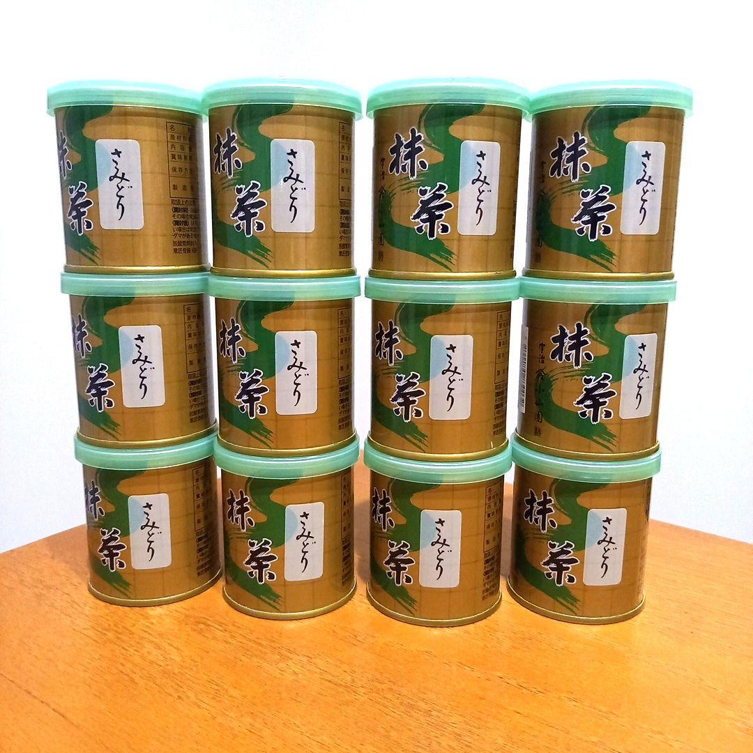 山政小山園　さみどり抹茶30g✖️12 抹茶さみどり 30g缶入 | 山政小山園製 - 粉末茶 業務用茶 こだわりの