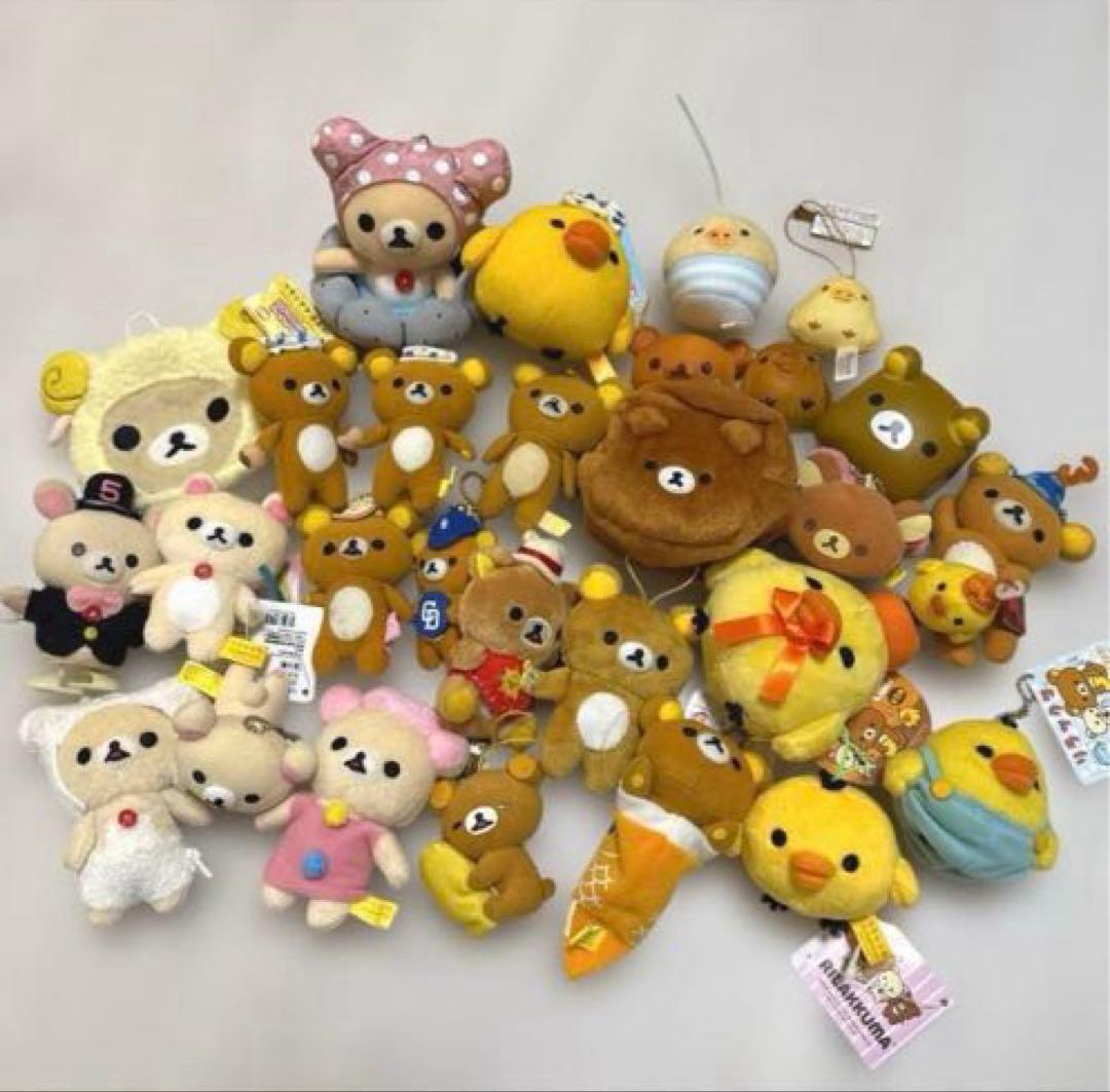リラックマ　コリラックマ　キイロイトリ　ぬいぐるみ　マスコット　セット ぶらさげぬいぐるみ リラックマ コリラックマ キイロイトリ ゆるっと
