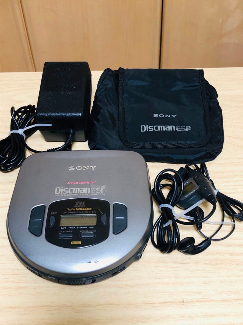 最終値引き レトロ SONY CDプレーヤー Discman ESP D-275 - メルカリ