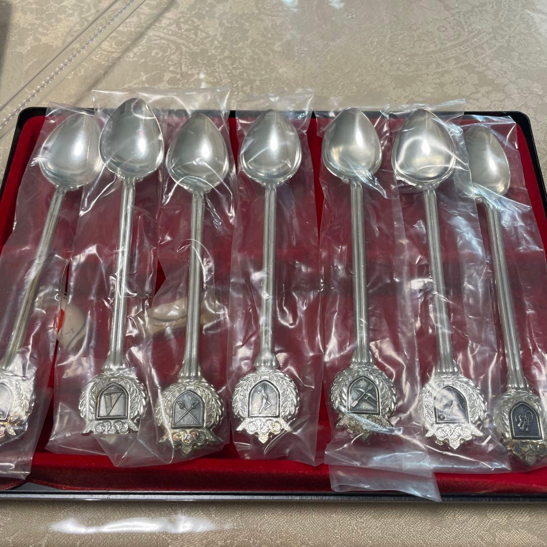 1964年 東京オリンピック 銀製スプーン7本セット 未使用 - メルカリ