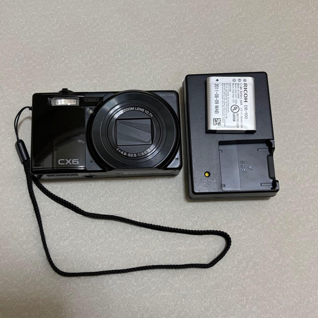 RICOH コンデジ デジカメ　CX6 Amazon | RICOH デジタルカメラ CX6ブラック CX6-BK | コンパクト 通販