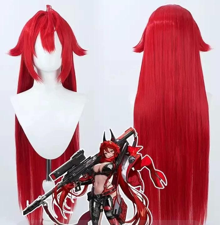 ラピ:レッドフード 勝利の女神NIKKE コスプレ ウィッグ ネット付き