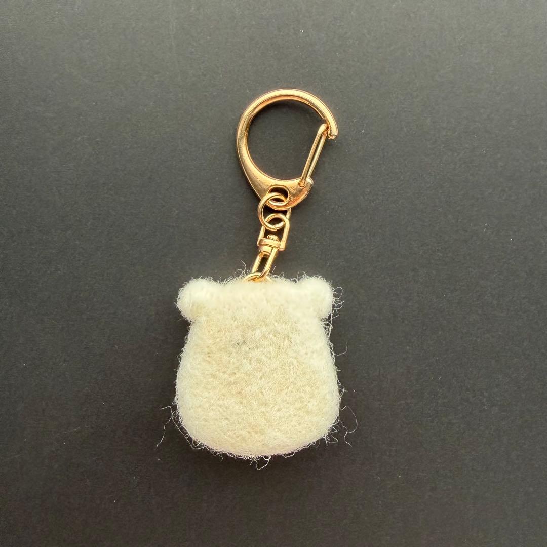 ☆Ted様☆】羊毛フェルトキーホルダー シロクマ ハンドメイド くま