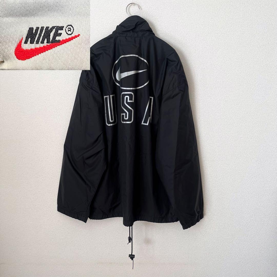Nike ナイキ USA ブラック ナイロンジャケット 90s L - メルカリ
