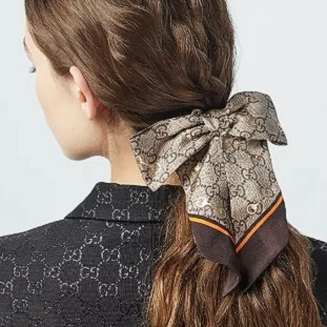 GUCCI GGパターン リボン シュシュ ホースビット 2点セット - メルカリ