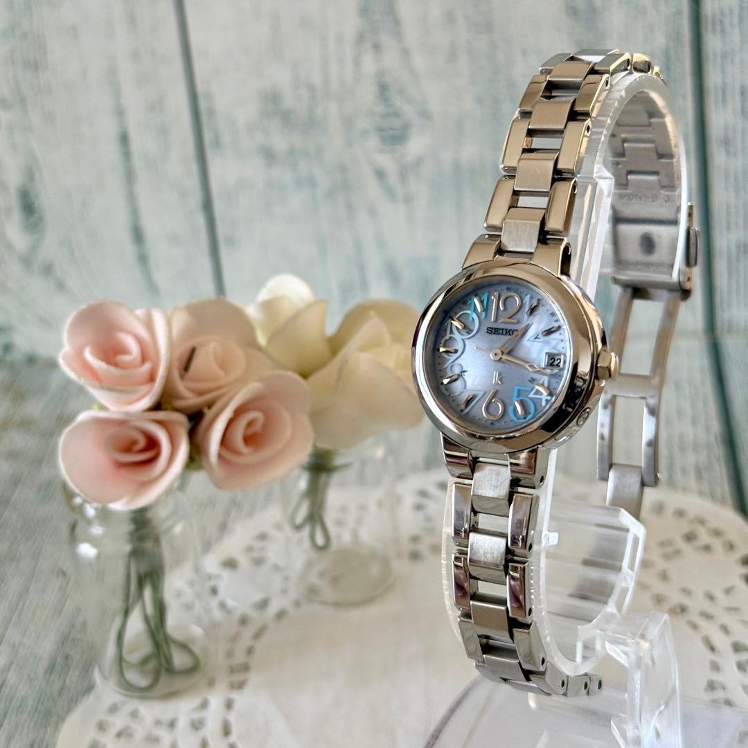希少】SEIKO ルキア 電波ソーラー 腕時計 1B22-0AK0 青調 - メルカリ