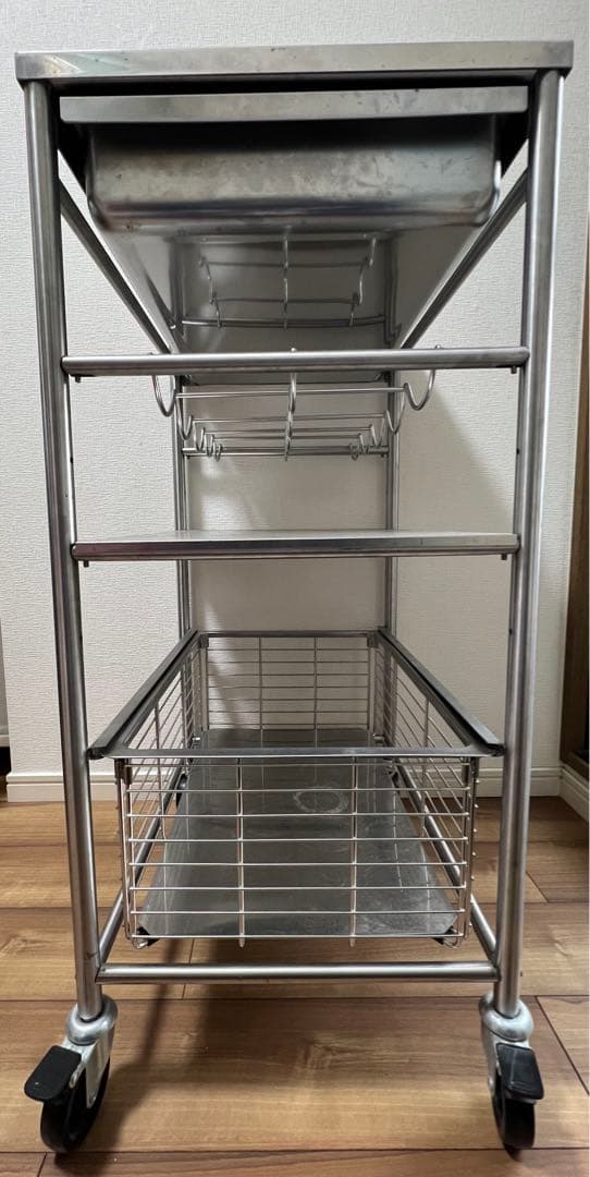 直接取引可】 廃盤品 IKEA ステンレス製 キッチンワゴン - メルカリ