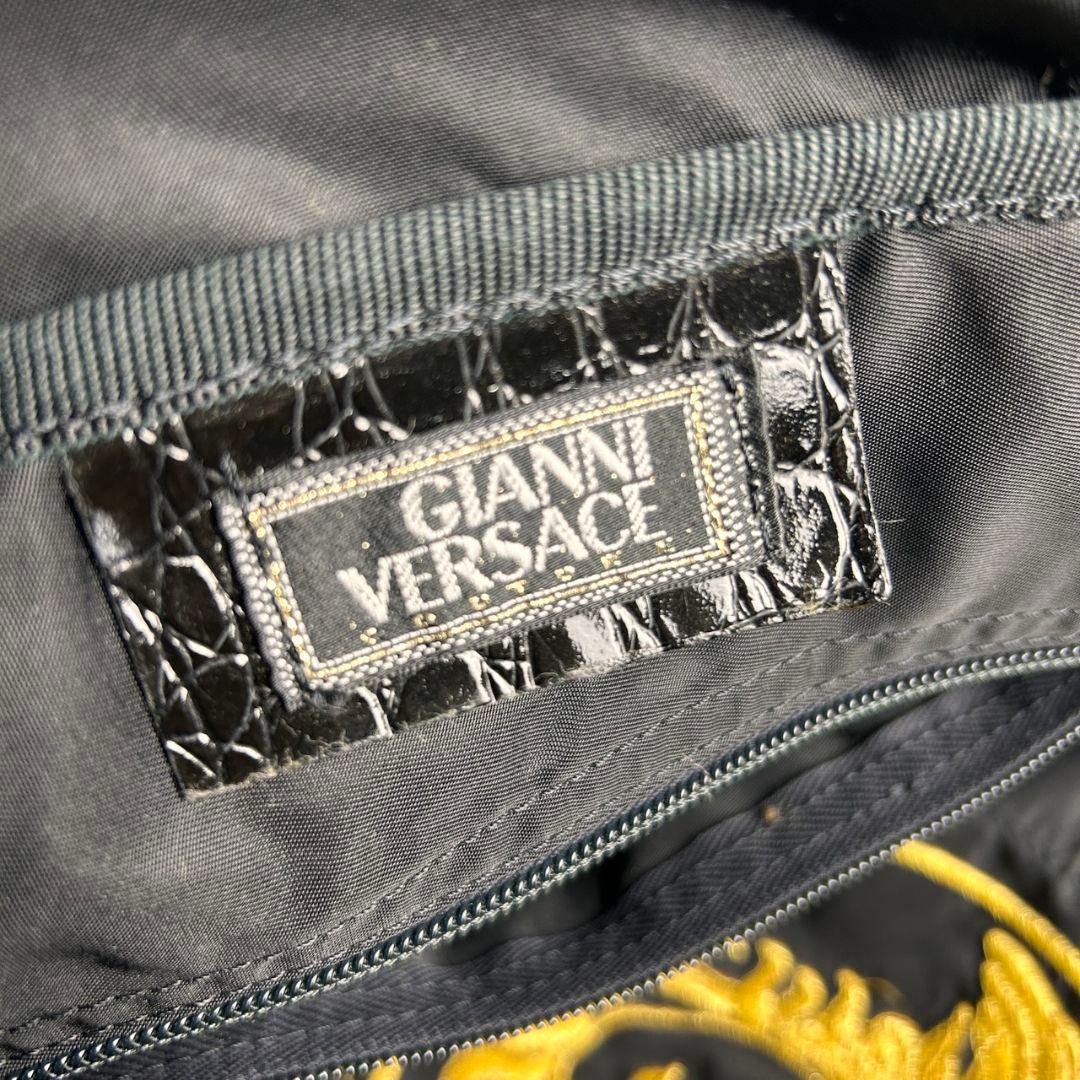 希少】VERSACE 90s メデューサ ナイロン ボストンバッグ ブラック