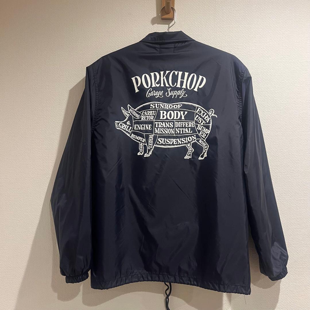 PORK CHOP ネイビー コーチジャケット　ポークチョップS 40%OFF】PORKCHOP GARAGE SUPPLY ポークチョップガレージサプライ
