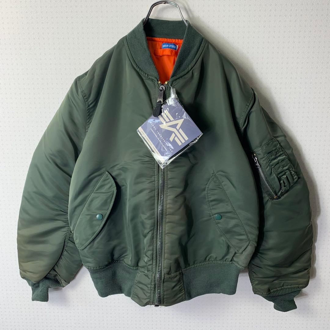 80s USA製 ALPHA MA-1 フライトジャケット M 日刊スポーツタグ 80s USA製 ALPHA MA-1 フライトジャケット M 日刊スポーツタグ - メルカリ