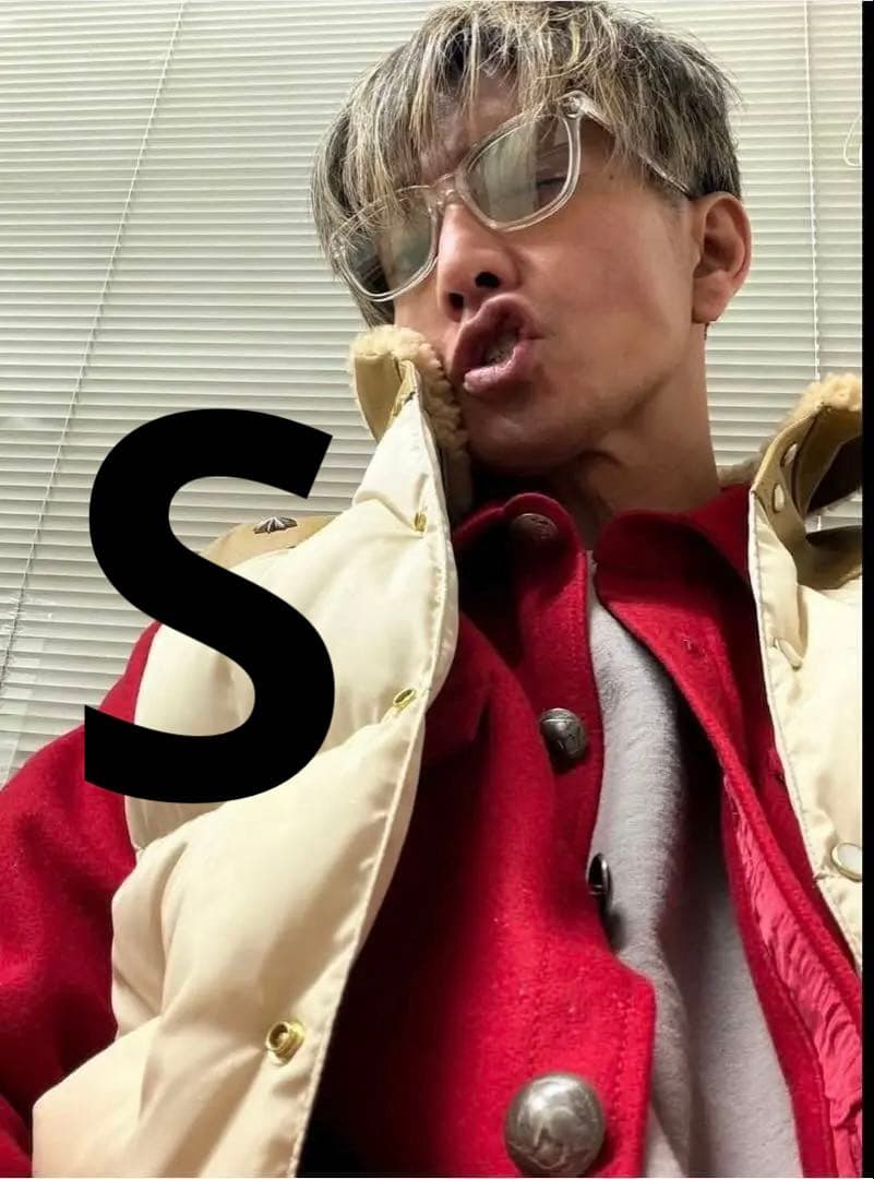 新品 MASSES MELTON CPO JKT Red サイズS キムタク着 - メルカリ