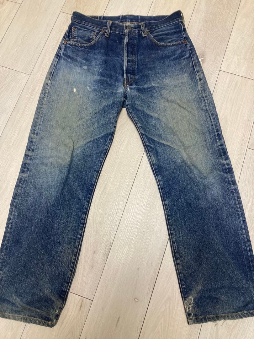 LEVI’S / 90's 501XX USA selvedge denim Levis 501 XX Hidden Rivet 1950s Leather Patch Big E Selvedge Jeans
