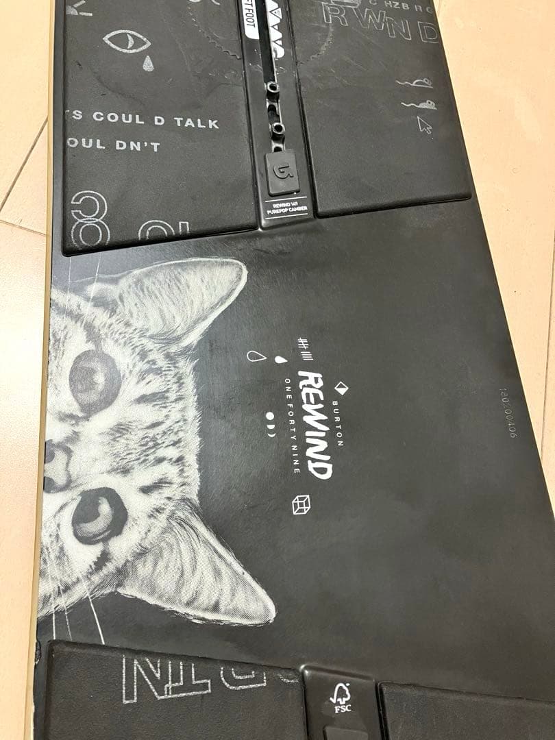 スノーボード BURTON REWIND バートン リワインド 大阪手渡可 猫
