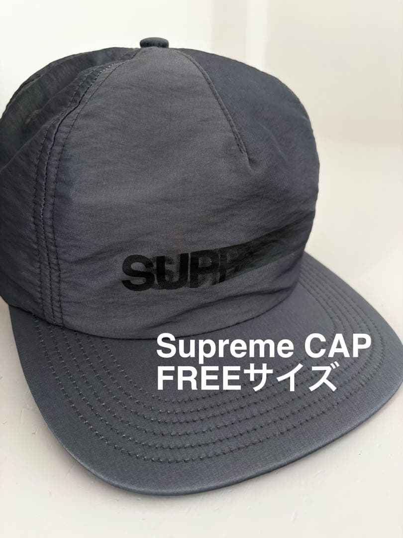 【美品】　Supreme キャップCAP グレー FREEサイズ　シュプリーム Supreme（シュプリーム） キャップ FREE グレー メンズ : ZOZOTOWN