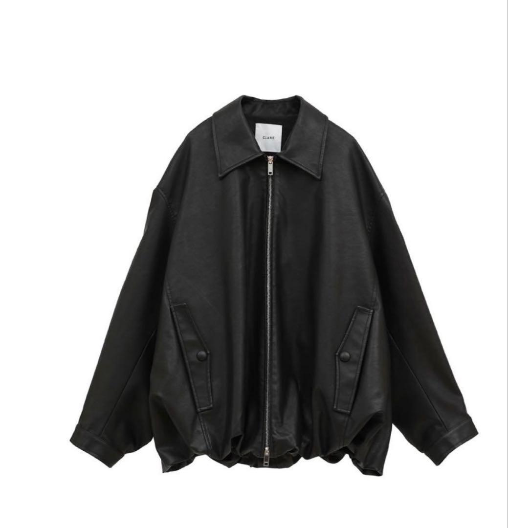 専用です。CLANE FAKE LEATHER BALLOON JACKET CLANE - フェイクレザーバルーンジャケット - FAKE LEATHER BALLOON