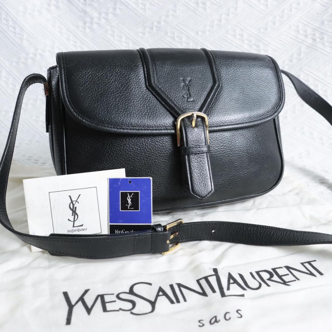 【専用】イヴサンローラン　YSLレザーショルダーバッグ　ブラック 楽天市場】サンローラン ショルダーバッグ レディース ルル トイバッグ