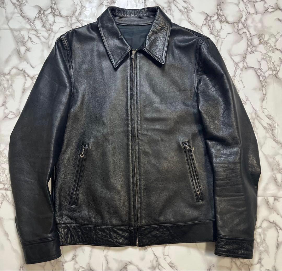 WAKO MARIA シングルレザーライダース WACKO MARIA/LEATHER SINGLE RIDERS JACKET（BLACK）［レザーシングル