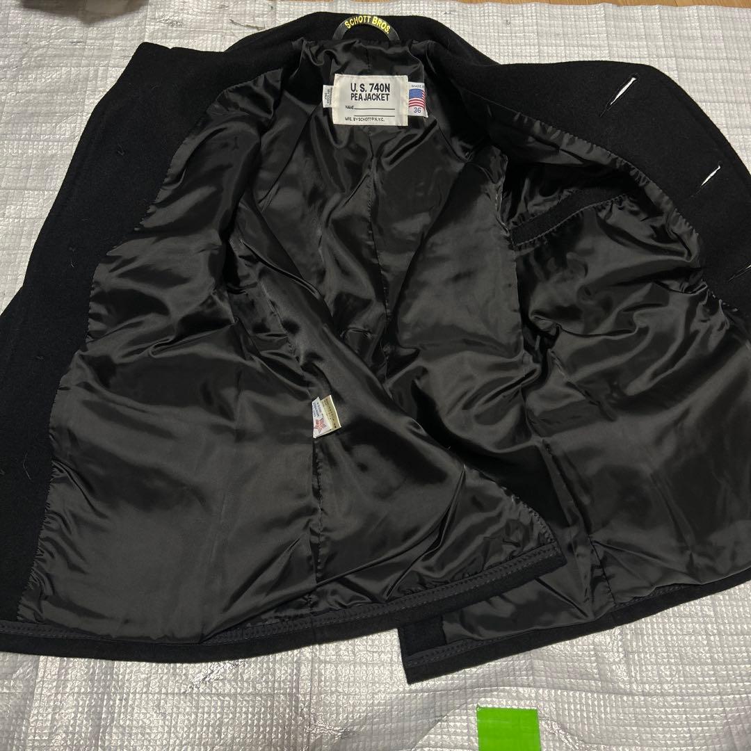 未使用タグ付き】Schott ショット メンズ シングル ピーコート