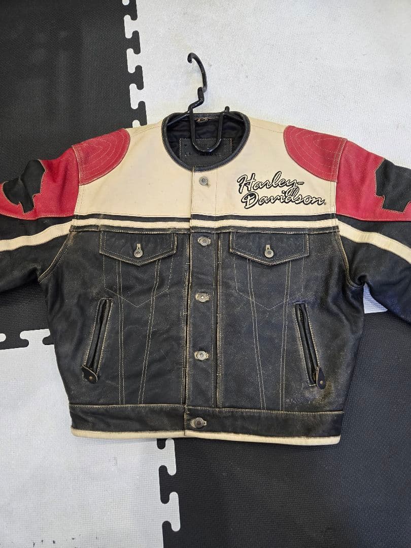 希少モデル　Harley Davidson レザーライダースジャケット Harley Davidson - 【レアモデル！入手困難】極美品☆ハーレー