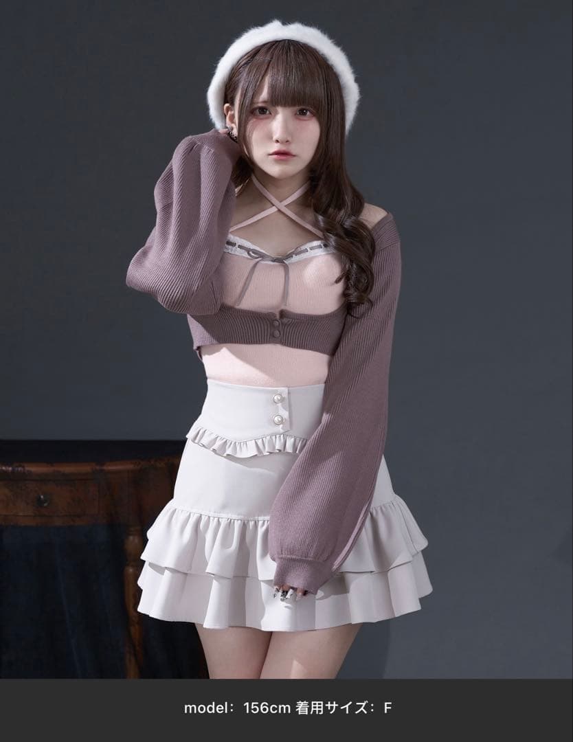 完売品】pal elfyハシゴレースアンサンブルニット - メルカリ