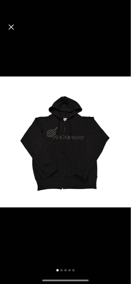 FUCK MY LIFE ジップフーディー