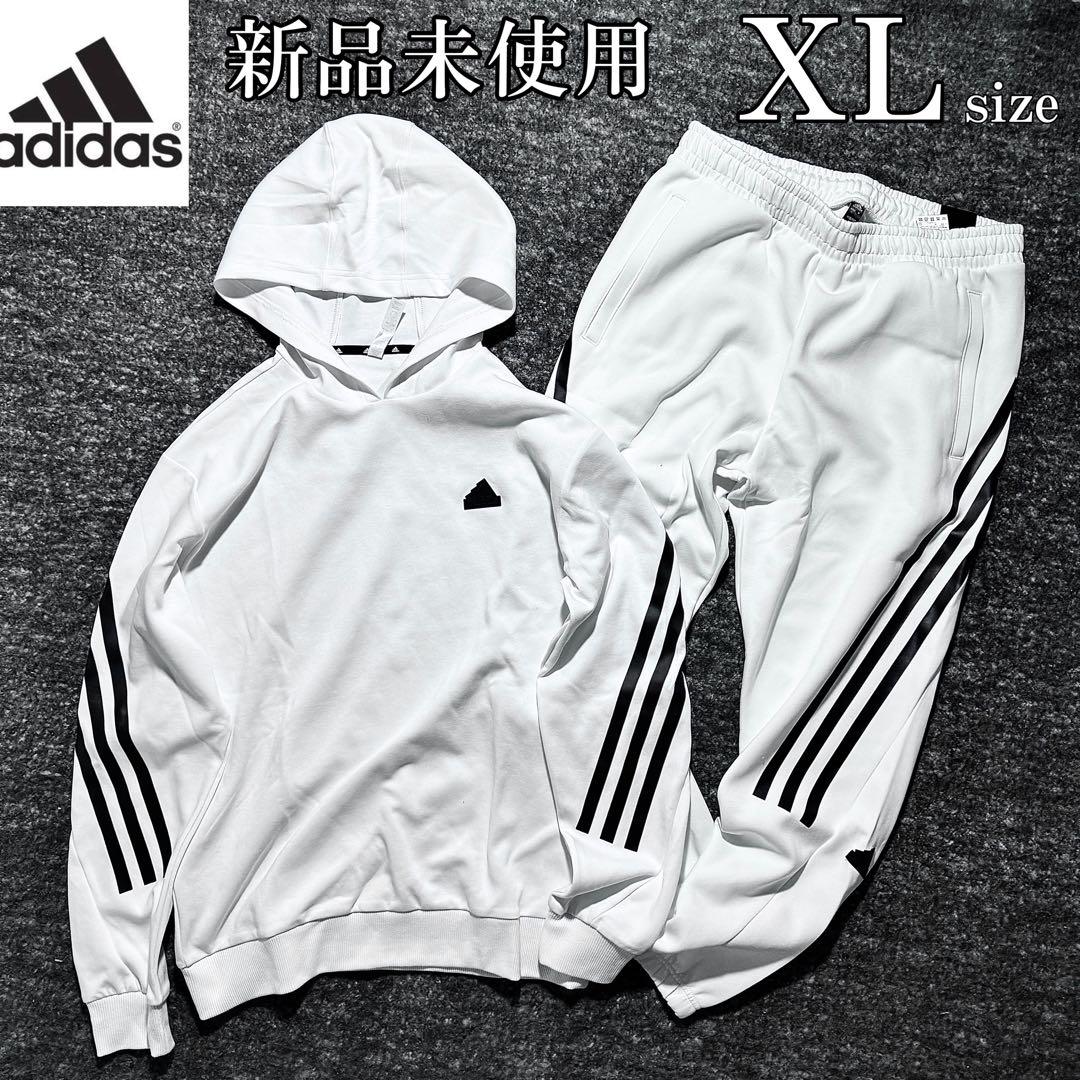 新品 上下 XLsize アディダス セットアップ 白 人気カラー - メルカリ