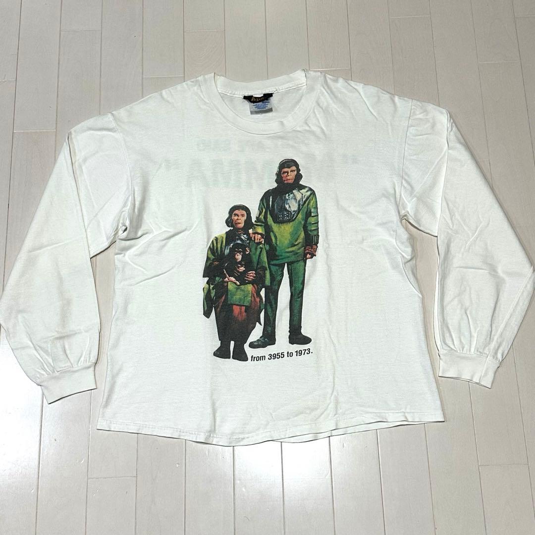 J*R様 90s APE エイプ 初期 黒タグ 猿の惑星 ビンテージ 長袖Tシャ