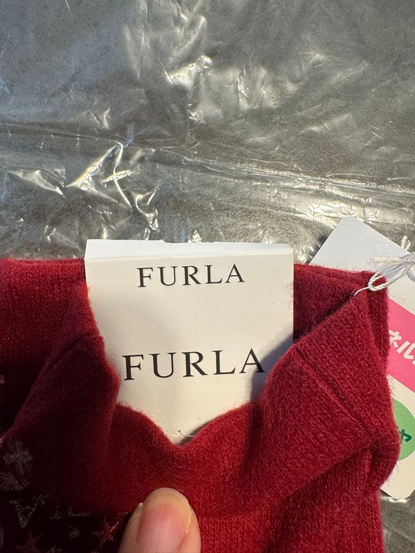 FURLA 】新品未使用 マフラー 手袋 セット - メルカリ