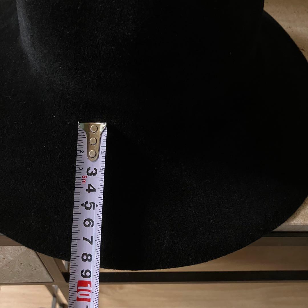 美品 KIJIMA TAKAYUKI 152854 黒 ハット ラビット - メルカリ