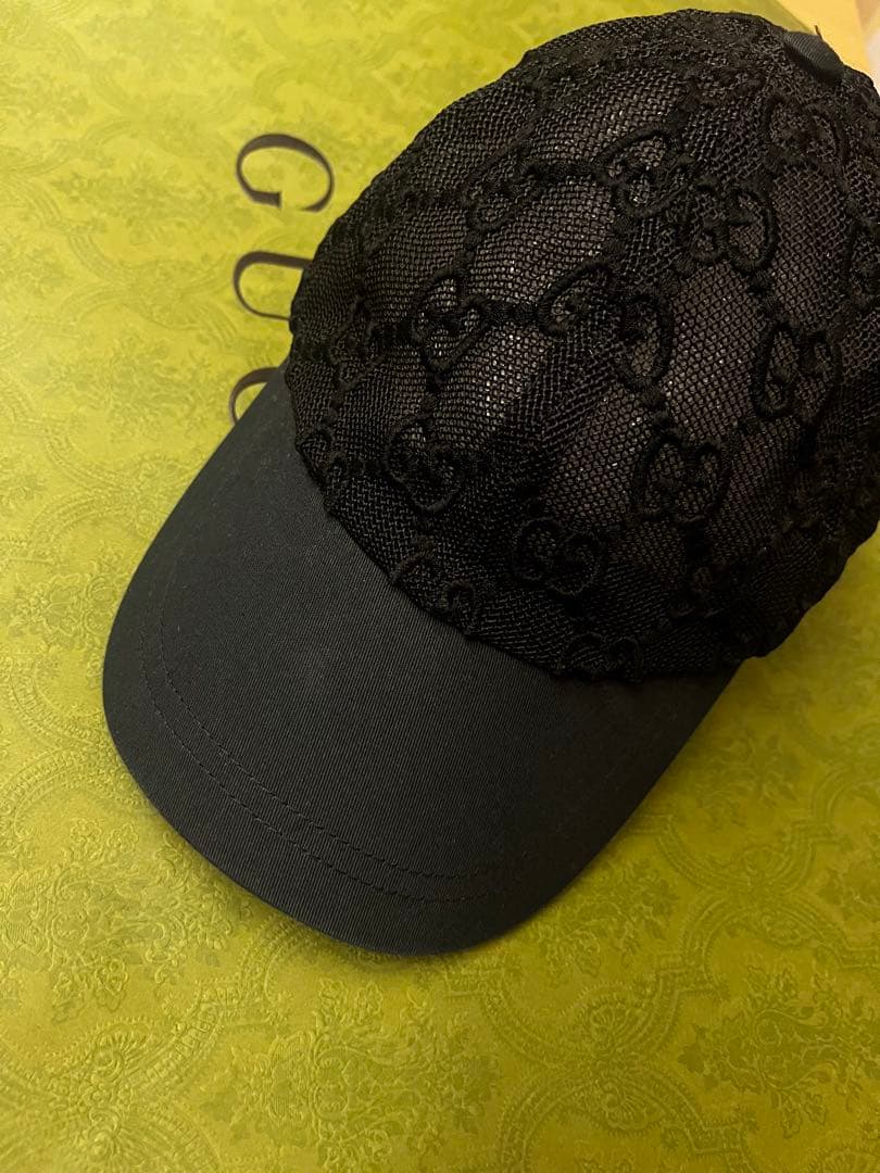 最終値下げGUCCI ブラックメッシュキャップ 中古・古着通販】GUCCI (グッチ) メッシュキャップ ブラック｜ブランド