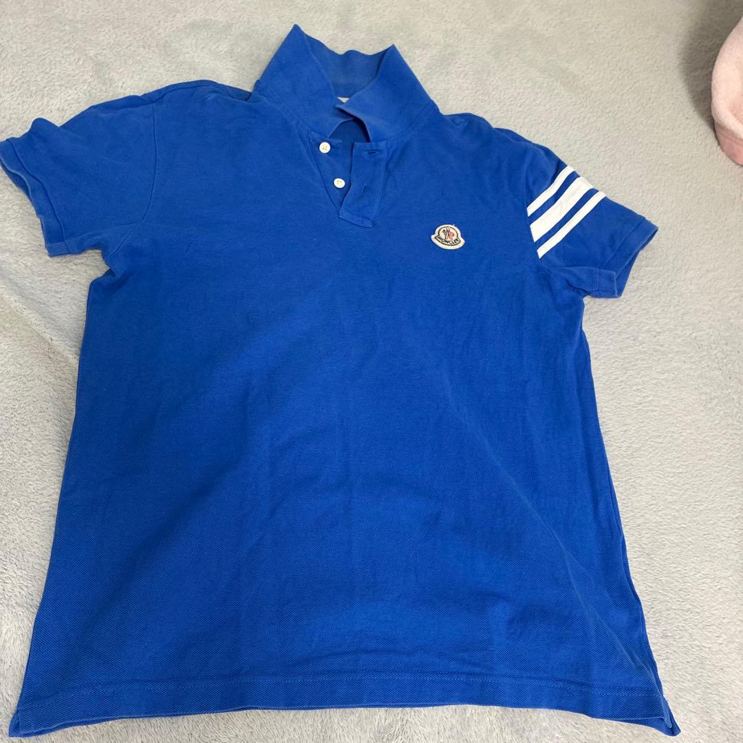 MONCLER モンクレール 青 ポロシャツ 希少色 - メルカリ
