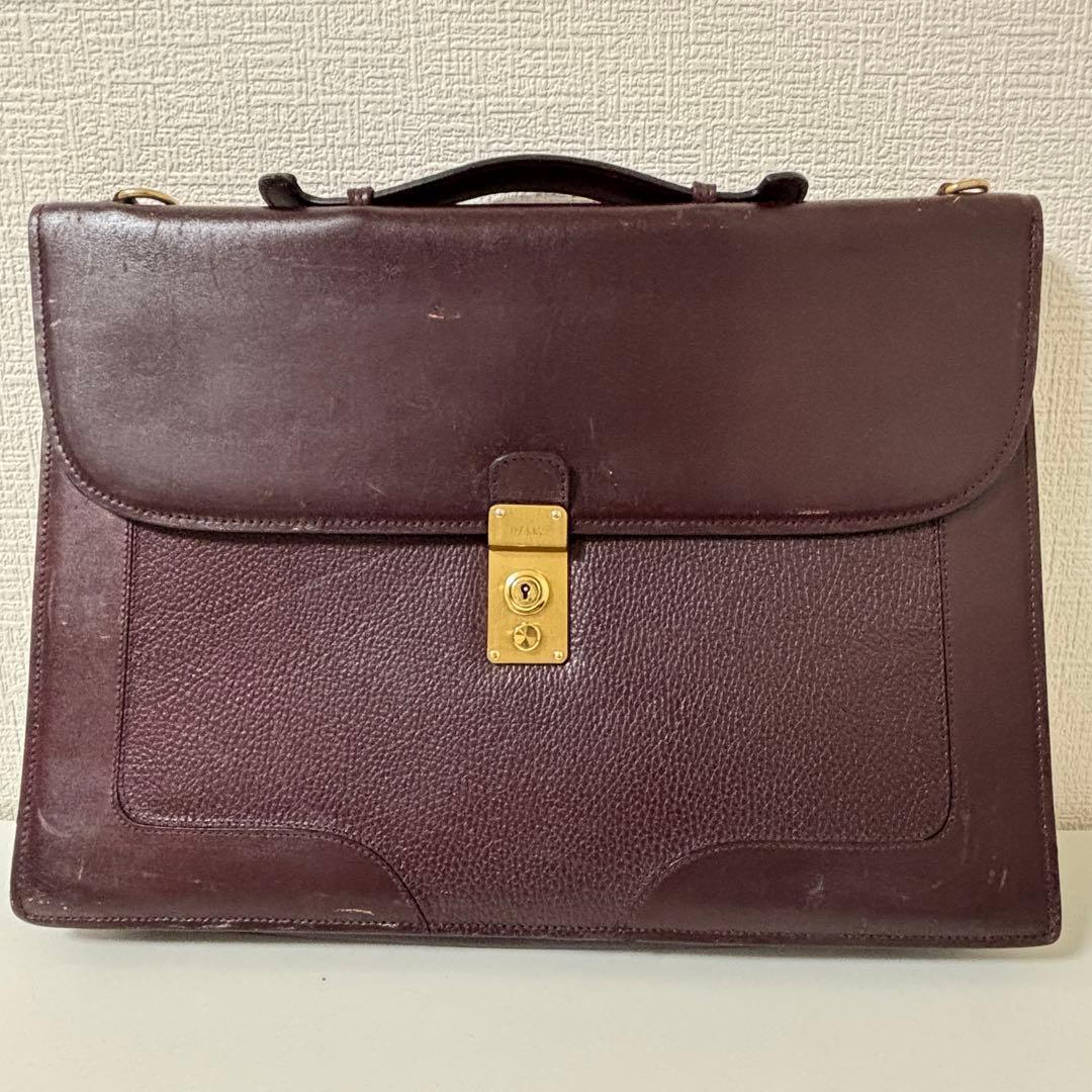 BALLY バリー ブリーフケース 本革 ショルダー付 ブラウン系 - メルカリ