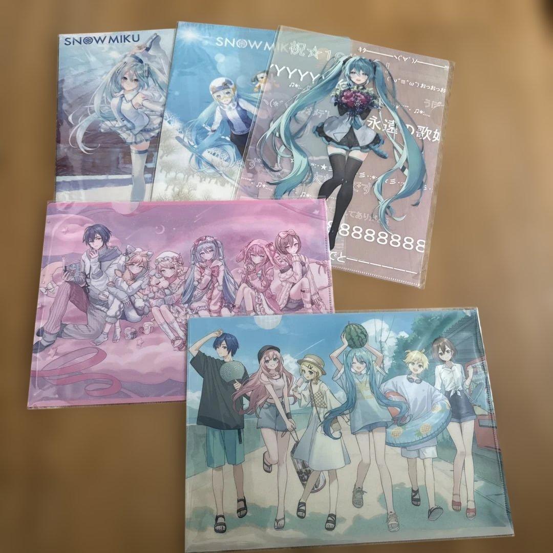 初音ミク クリアファイルセット まとめ売り - メルカリ