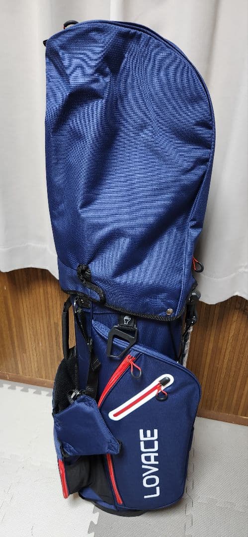 新品未使用】14分割 LOVACE ネイビー キャディバッグ - メルカリ