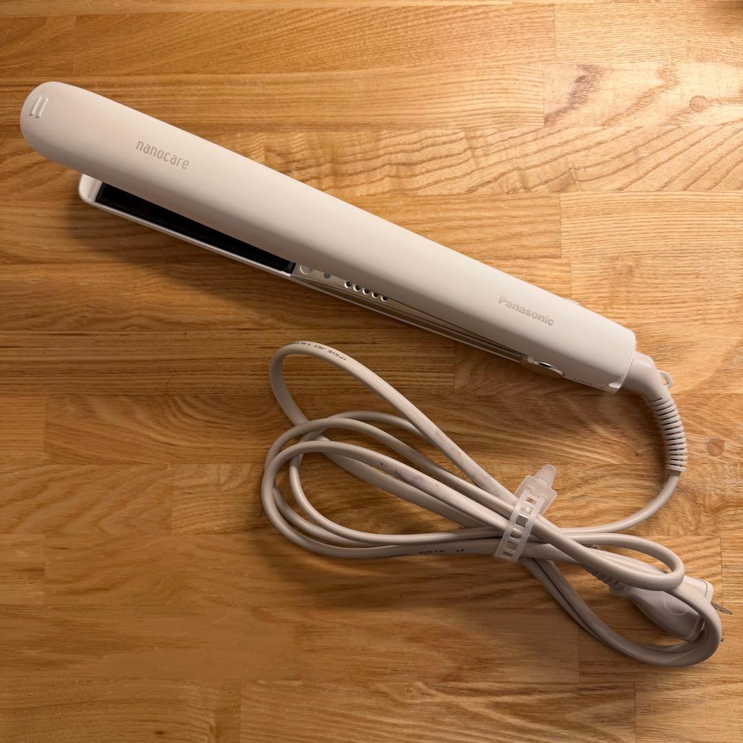 Panasonic ナノイー ヘアアイロン ホワイト EH-HS0J Amazon | パナソニック ヘアーアイロン ストレート用 ナノケア