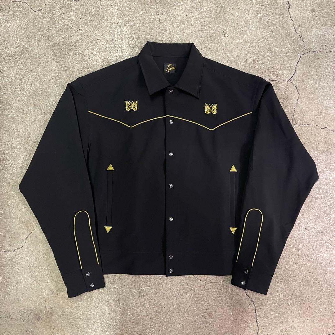 ジャケット・アウター NEEDLES Piping Cowboy Jacket Black NEEDLES / ニードルズ Piping Cowboy Jacket（その他ブルゾン