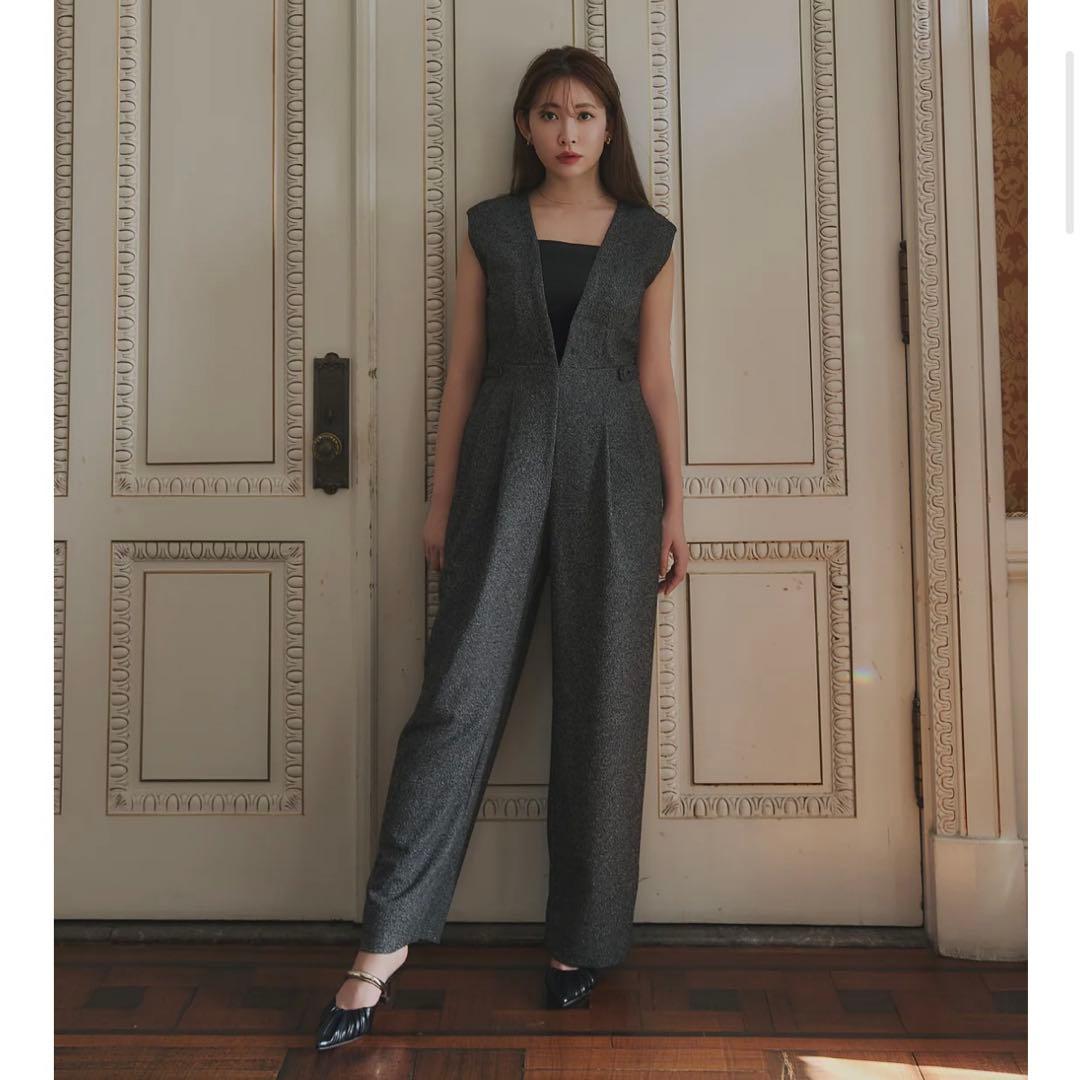 サロペット・オーバーオール・オールインワン MAiSON Her lip to Vol.1 Tweed Jumpsuit Vol.1 Tweed Jumpsuit