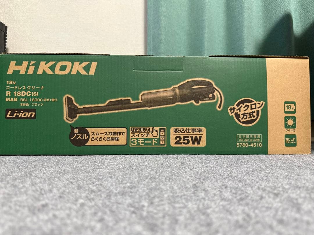 HiKOKI スティッククリーナー R 18DC (S) 本体　バッテリー付 HiKOKI 工機ホールディングス 18Vコードレスクリーナー R18DC(S)(NN) 1