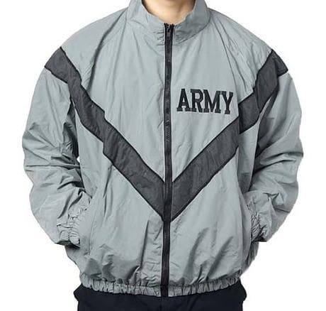 米軍 USArmy IPFU 反射トレーニングジャケット (L/R) MILITARY（ミリタリー） 実物 USED 米軍 U.S.ARMY IPFU フィットネス