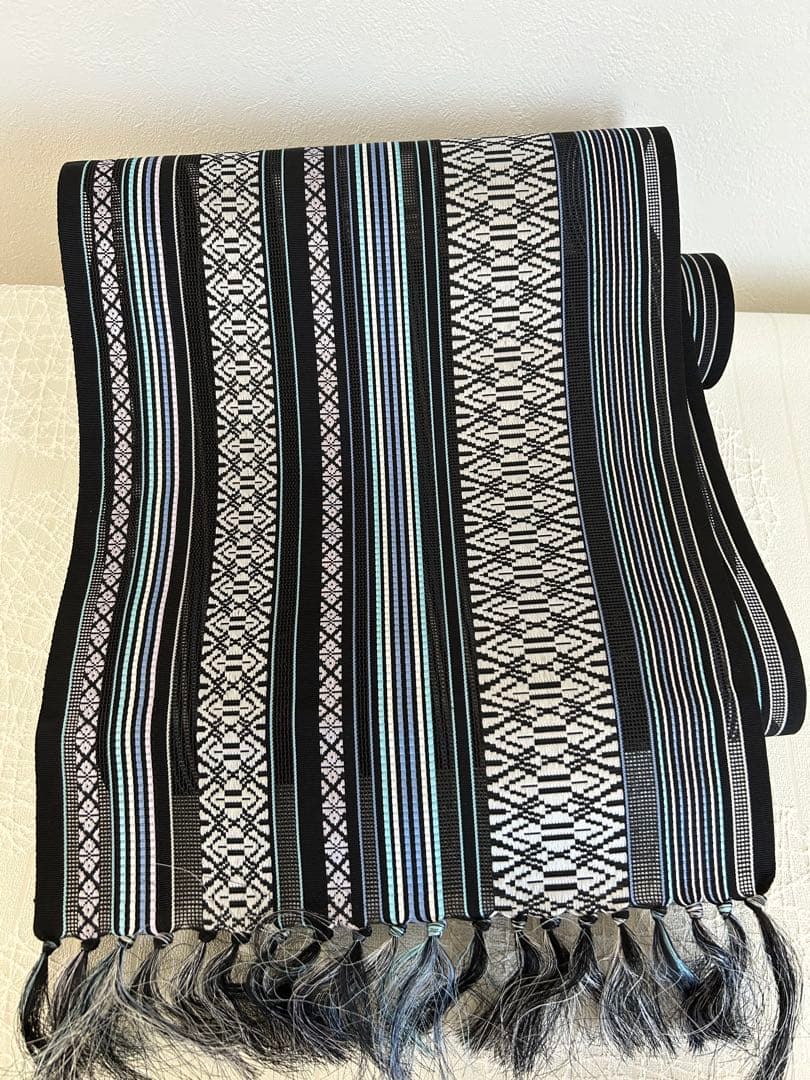 難あり】新品未使用 博多織 紗八寸名古屋帯 夏帯 正絹 着物 未仕立て品