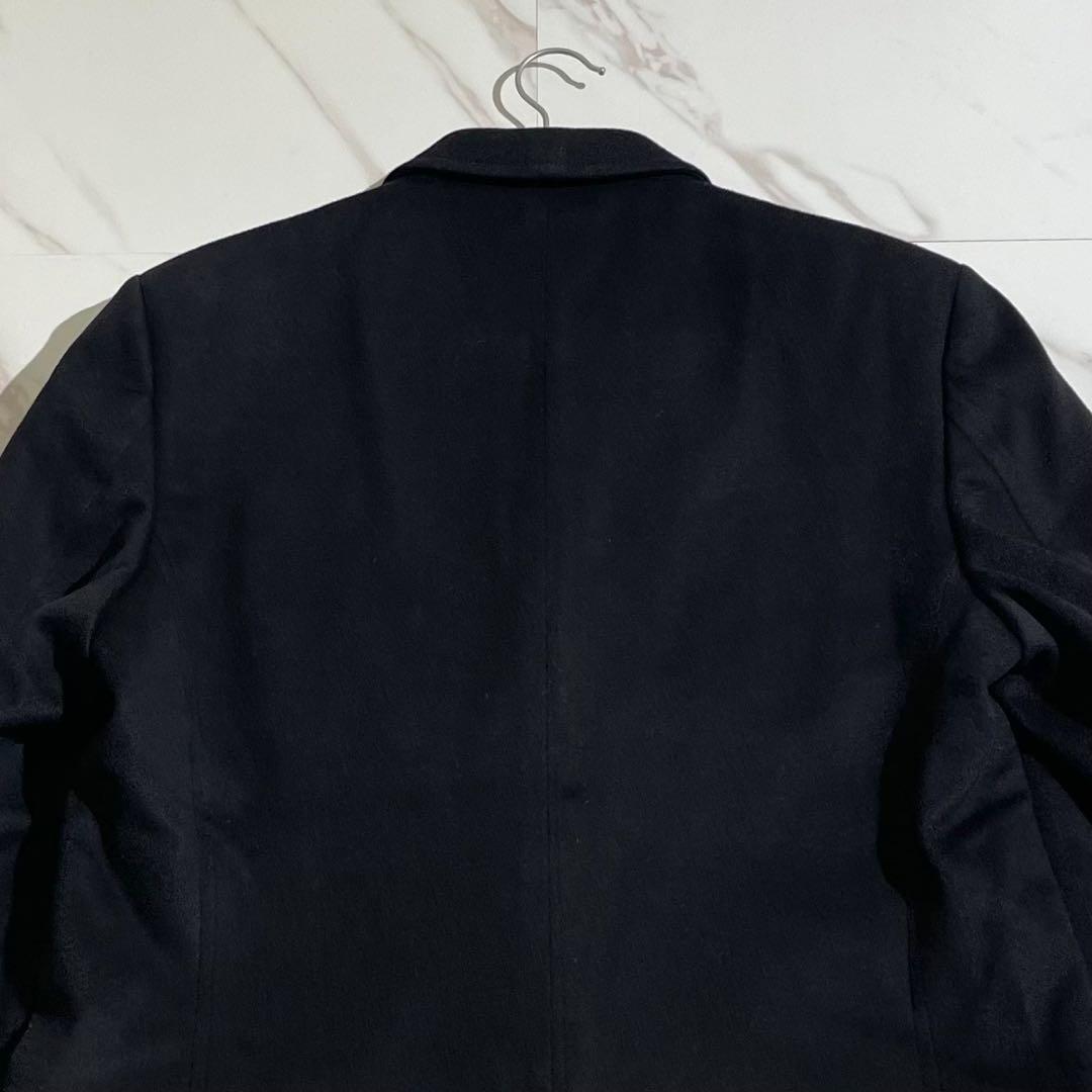 美品 グッチ チェスターコート 裏地GG柄 48 Lサイズ ブラック 【135】
