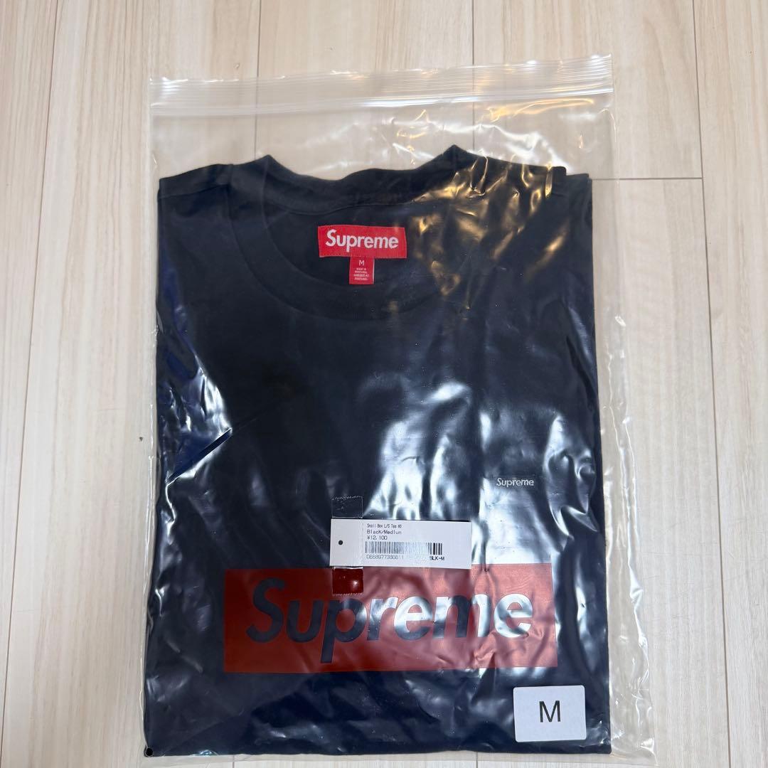 supreme Small Box L/S Tee ブラック　M Supreme(シュプリーム) 「Small Box L S Tee」スモールボックスロゴ
