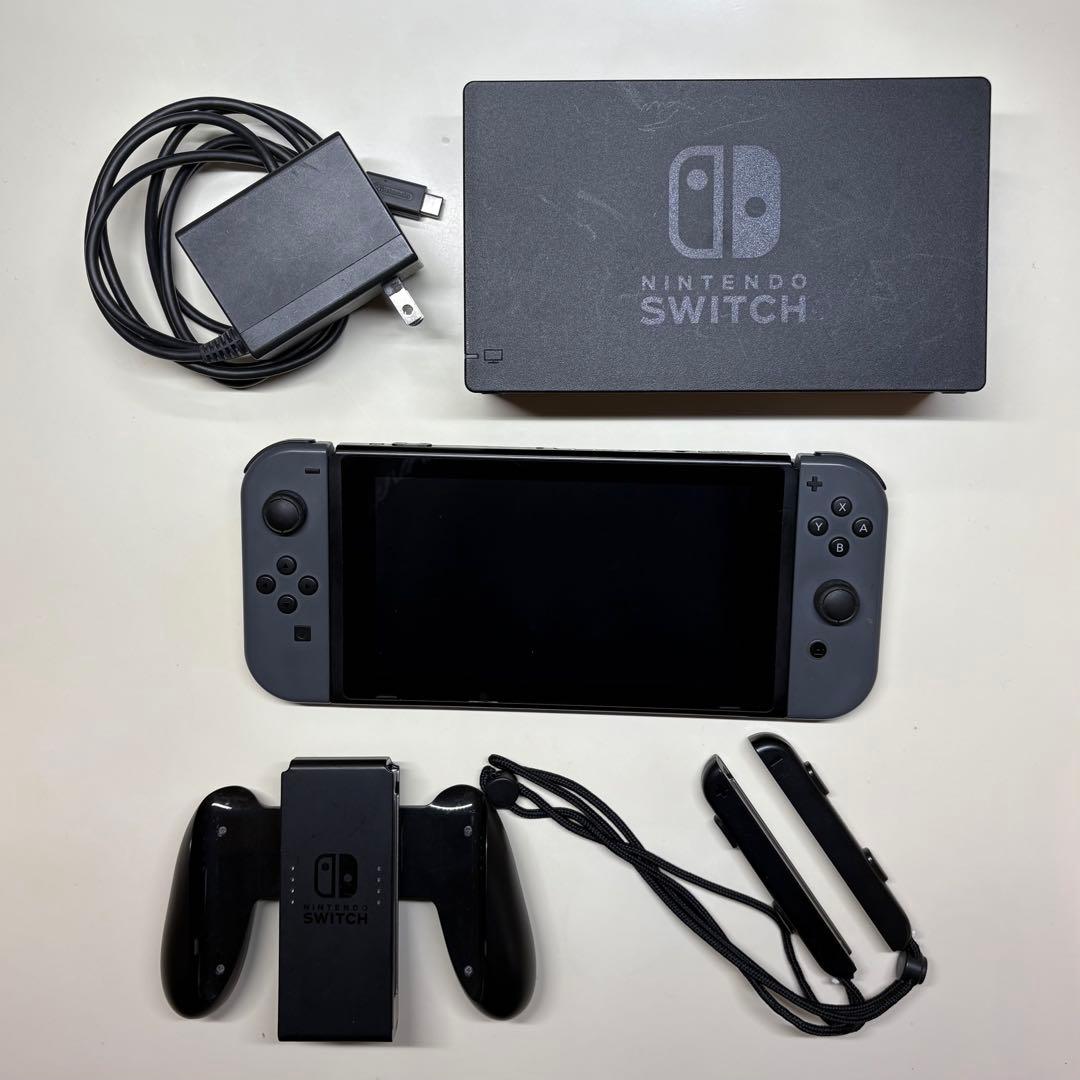 Nintendo Switch 本体セット（グレー）動作確認済 ※箱なし 動作確認済】Nintendo Switch ニンテンドースイッチ 本体 グレー