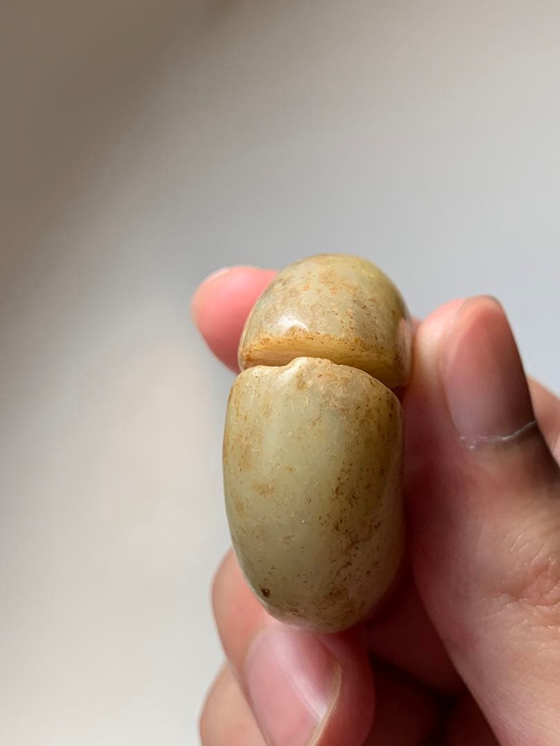 紅山文化 中国勾玉 紀元前3000年 出土 和田玉 翡翠勾玉 石器 土器 根付