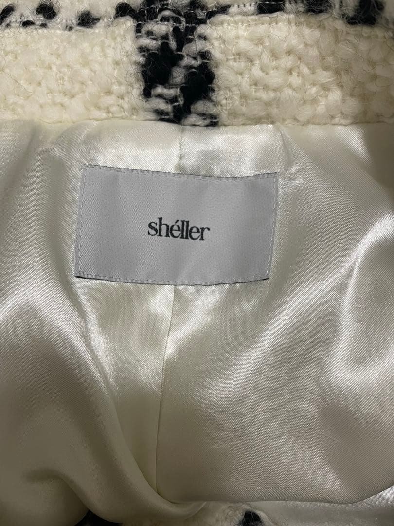 sheller♡ big check BISHU pure wool coat - メルカリ