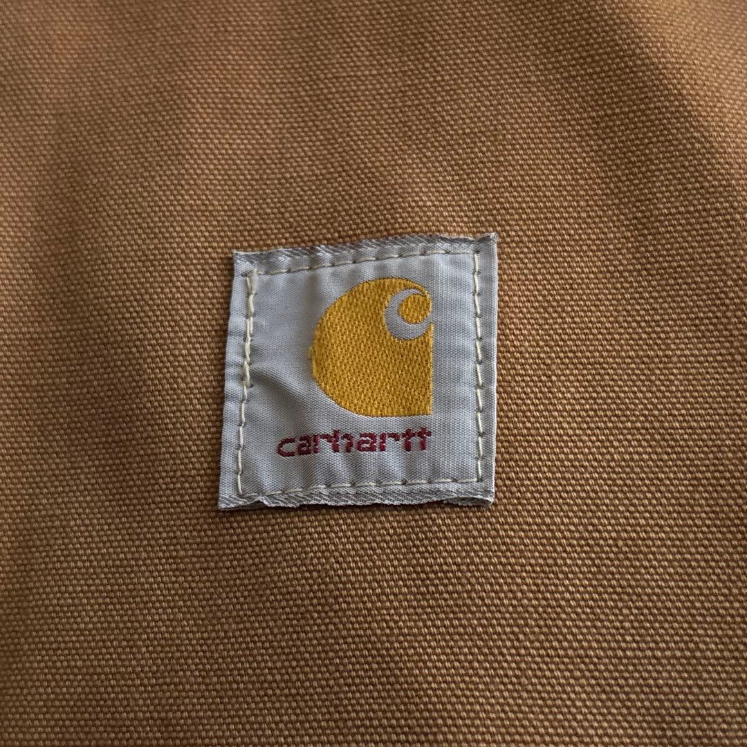 90's□USA製□carhartt トラディショナルジャケット 短丈 フード付