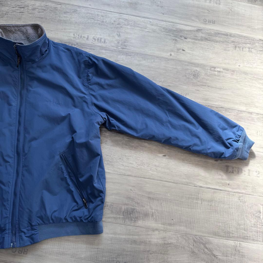 L.L.Bean エルエルビーンウォームアップジャケットくすみブルー短丈古着M