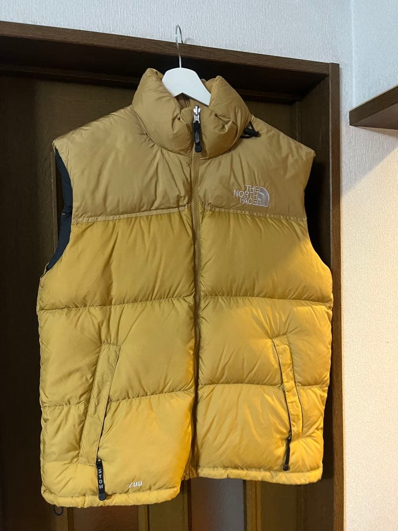 THE NORTH FACE ダウンベスト L イエロー - メルカリ